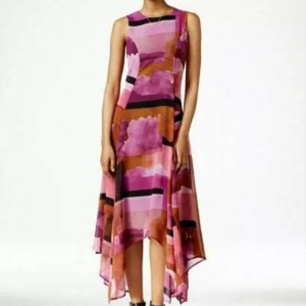 Bar III  Women's Midi Dress Art To Wear